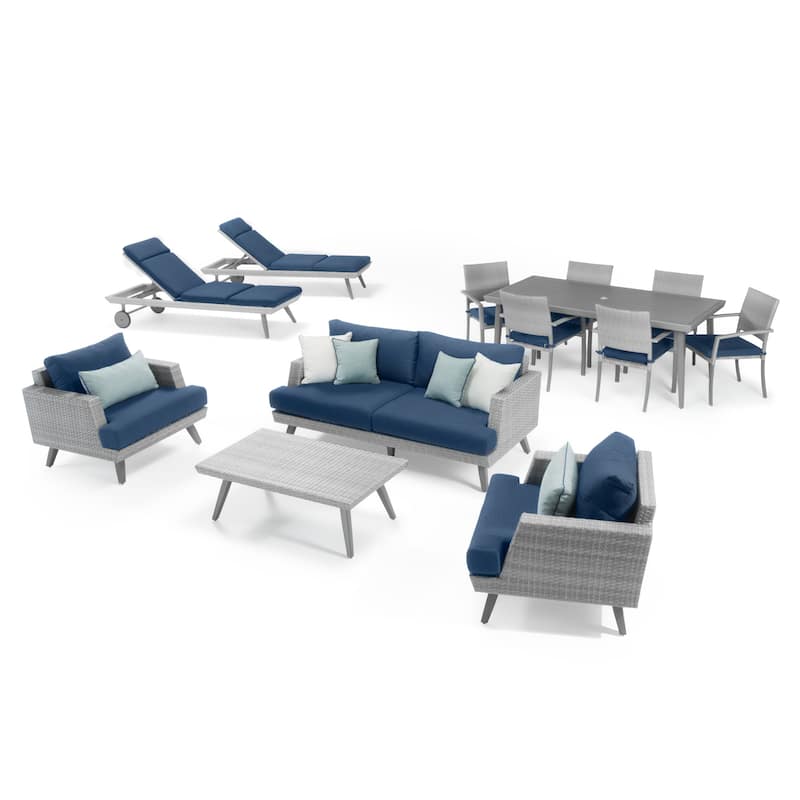 Portofino Casual 13 Piece Sunbrella Outdoor Patio Estate Set