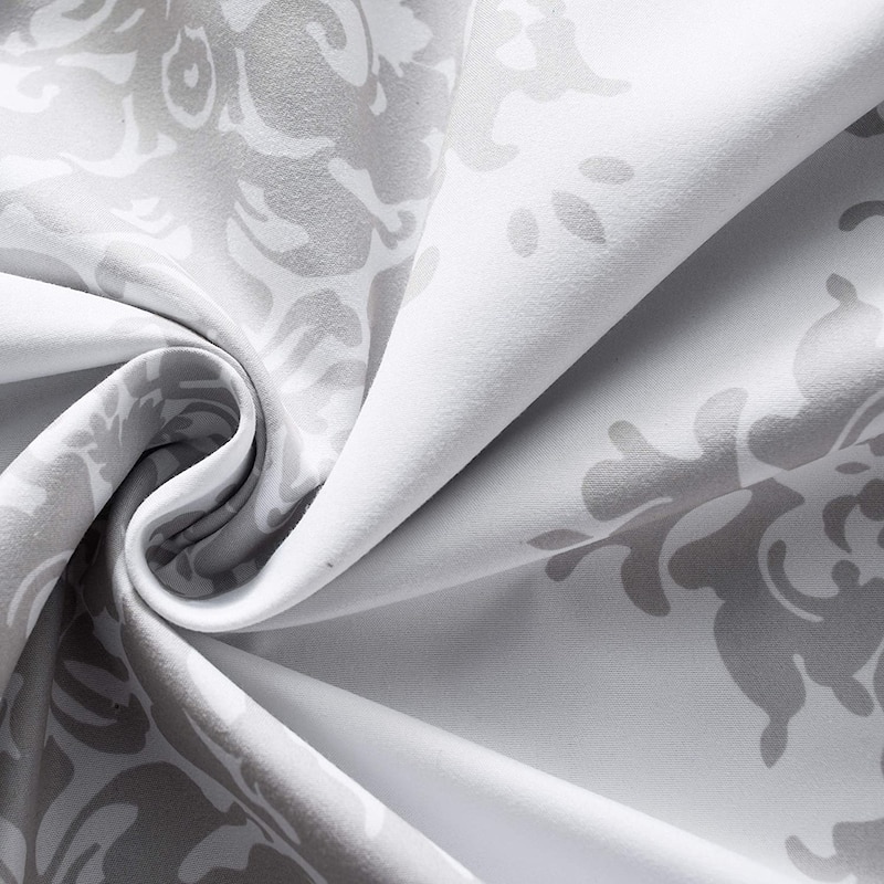 DriftAway Asher Medallion European Floral Blackout Lined Curtain 2 Panels