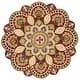 preview thumbnail 13 of 17, SAFAVIEH Handmade Novelty Urtza Ornate Flower Wool Rug