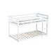 preview thumbnail 38 of 38, Artsy Solid Wooden Twin over Twin Bunk Bed with Ladder, Upper and Bottom Bed Platforms crafted with Strengthened Slats