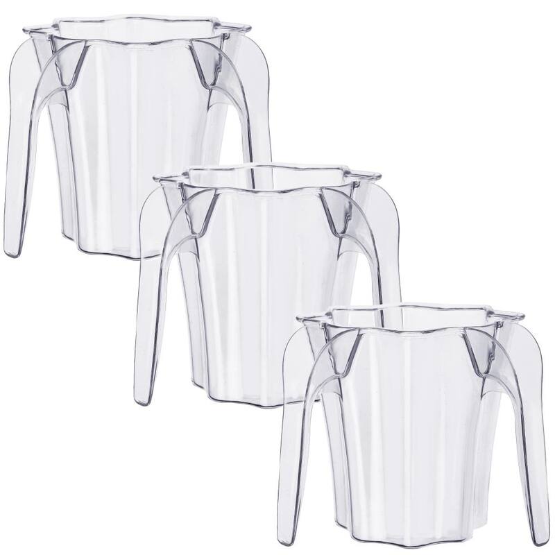 YBM Home Plastic Star Shaped Wash Cup With Dual Handle