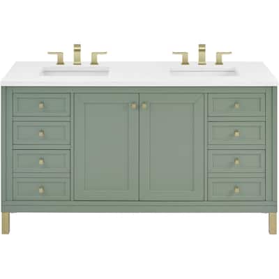 James Martin Vanities 503-V60D-3WZ Chicago 60" Free Standing Double
