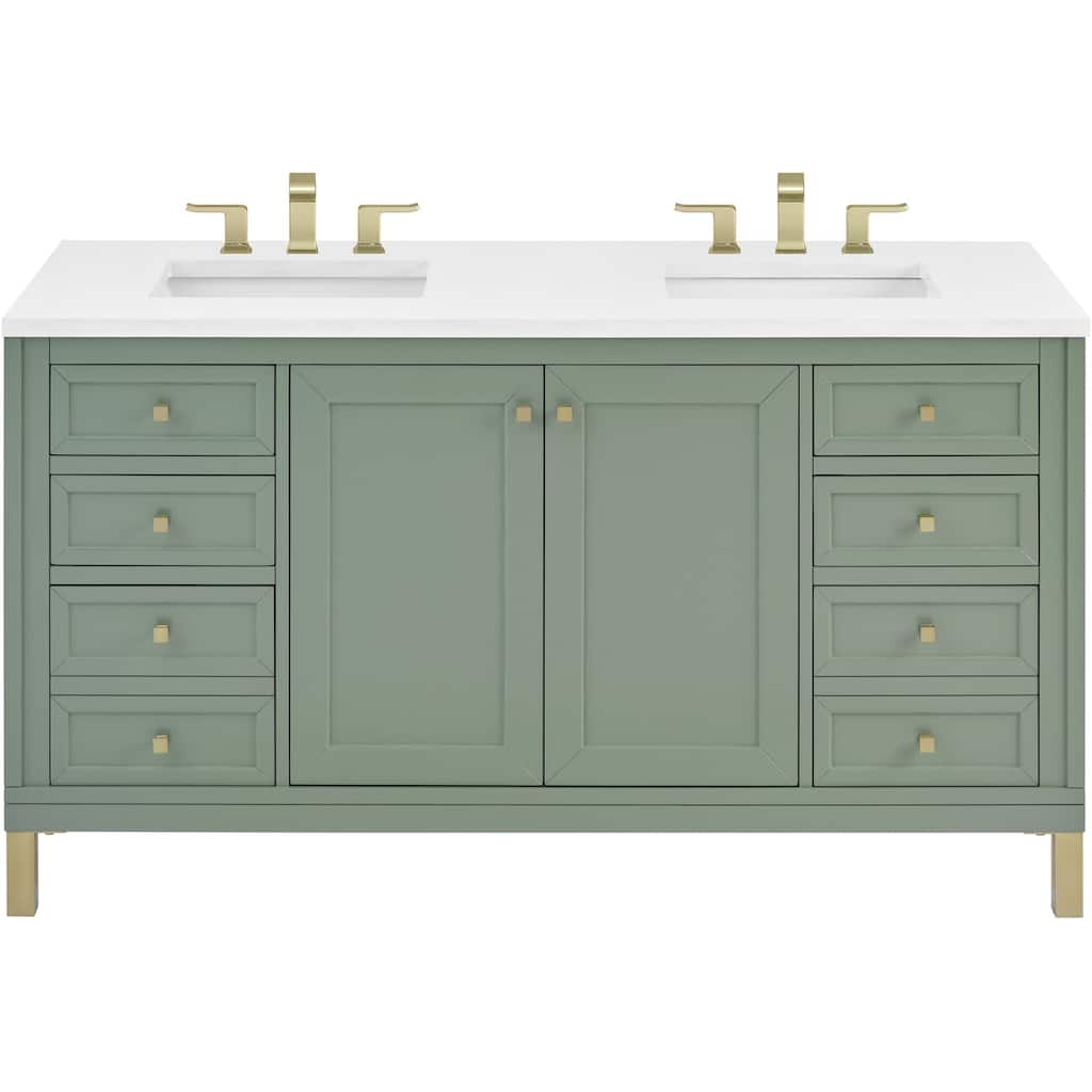 James Martin Vanities 503-V60D-3WZ Chicago 60" Free Standing Double