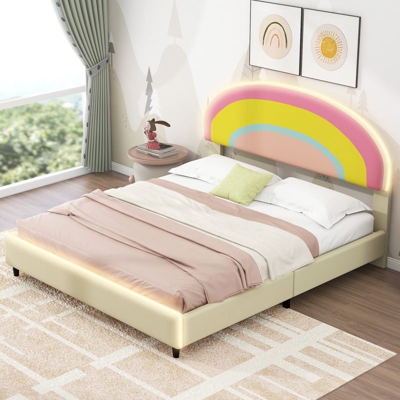 Rainbow headboard cheap