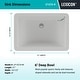 preview thumbnail 3 of 4, Lexicon Platinum V214 Quartz Composite Rectangle Vanity Sink - Galaxy White