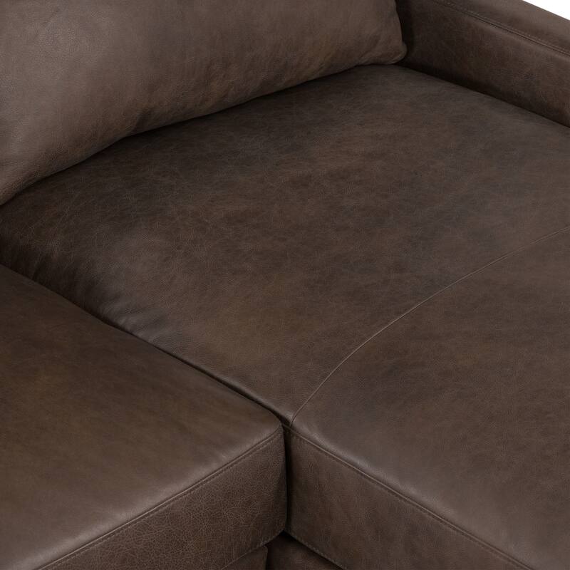 Poly & Bark Sorrento Sectional - Genuine Italian Leather