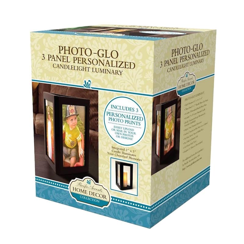 Pacific Accents Photo-Glo Flameless Candle Personalized Luminary