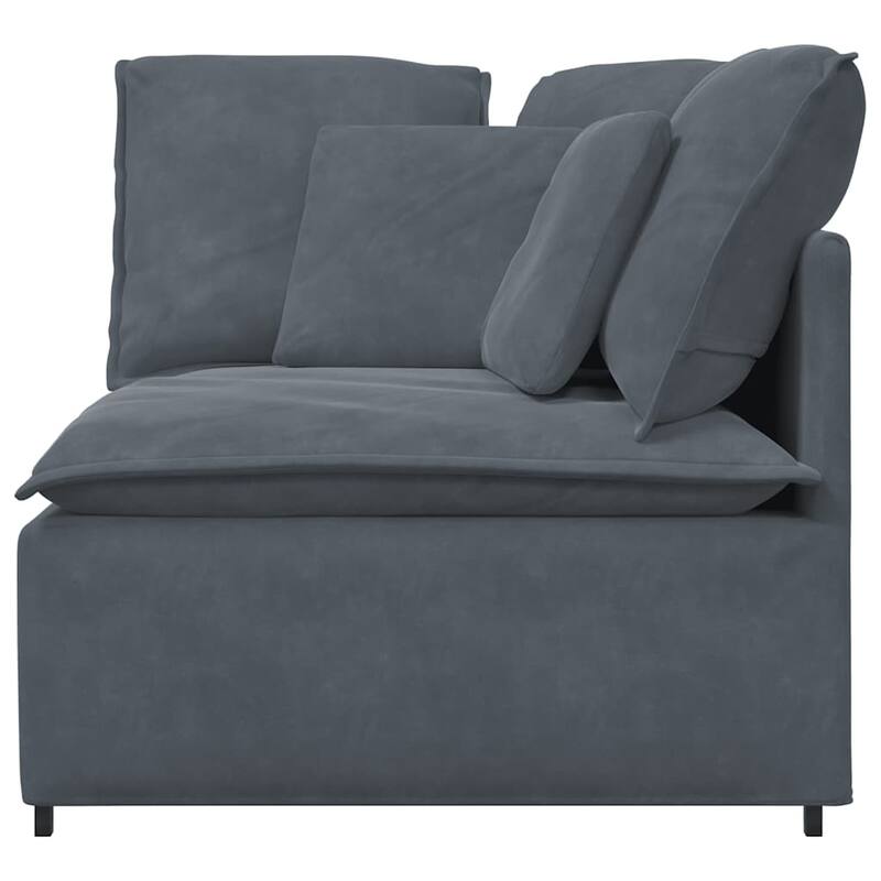 vidaXL Modular Sofa Dark Grey