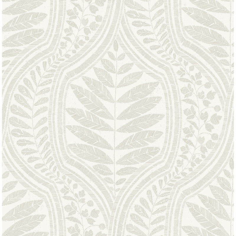 Scott Living Juno Beige Ogee Wallpaper