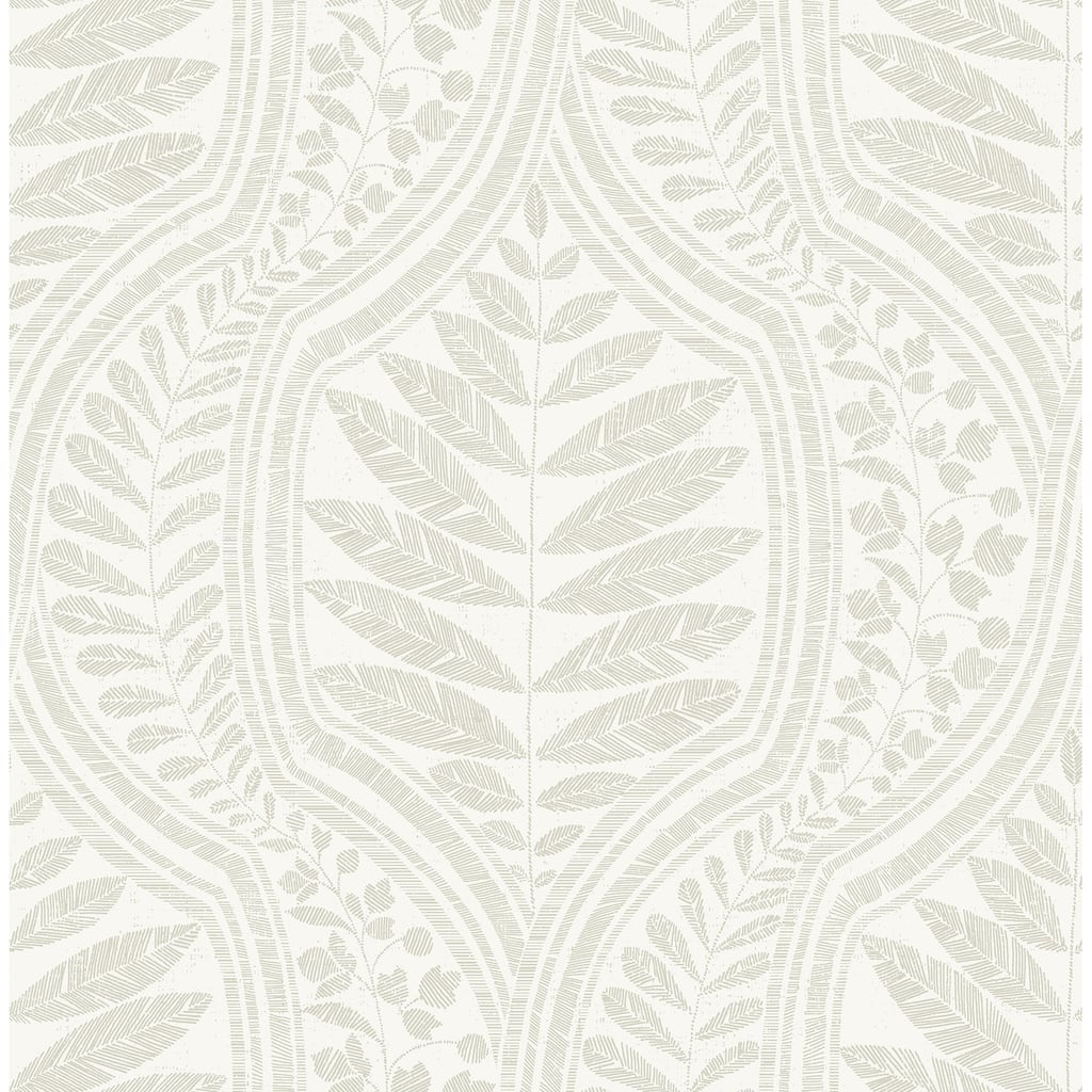 Scott Living Juno Beige Ogee Wallpaper