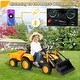 preview thumbnail 4 of 6, EROMMY Electric Excavator Ride-On Toy with Remote Control, Horn, Lights, Music Player, and Safety Belt