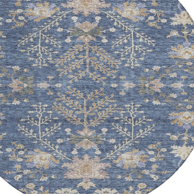 HomeRoots Floral Transitional Rectangle Outdoor Rug