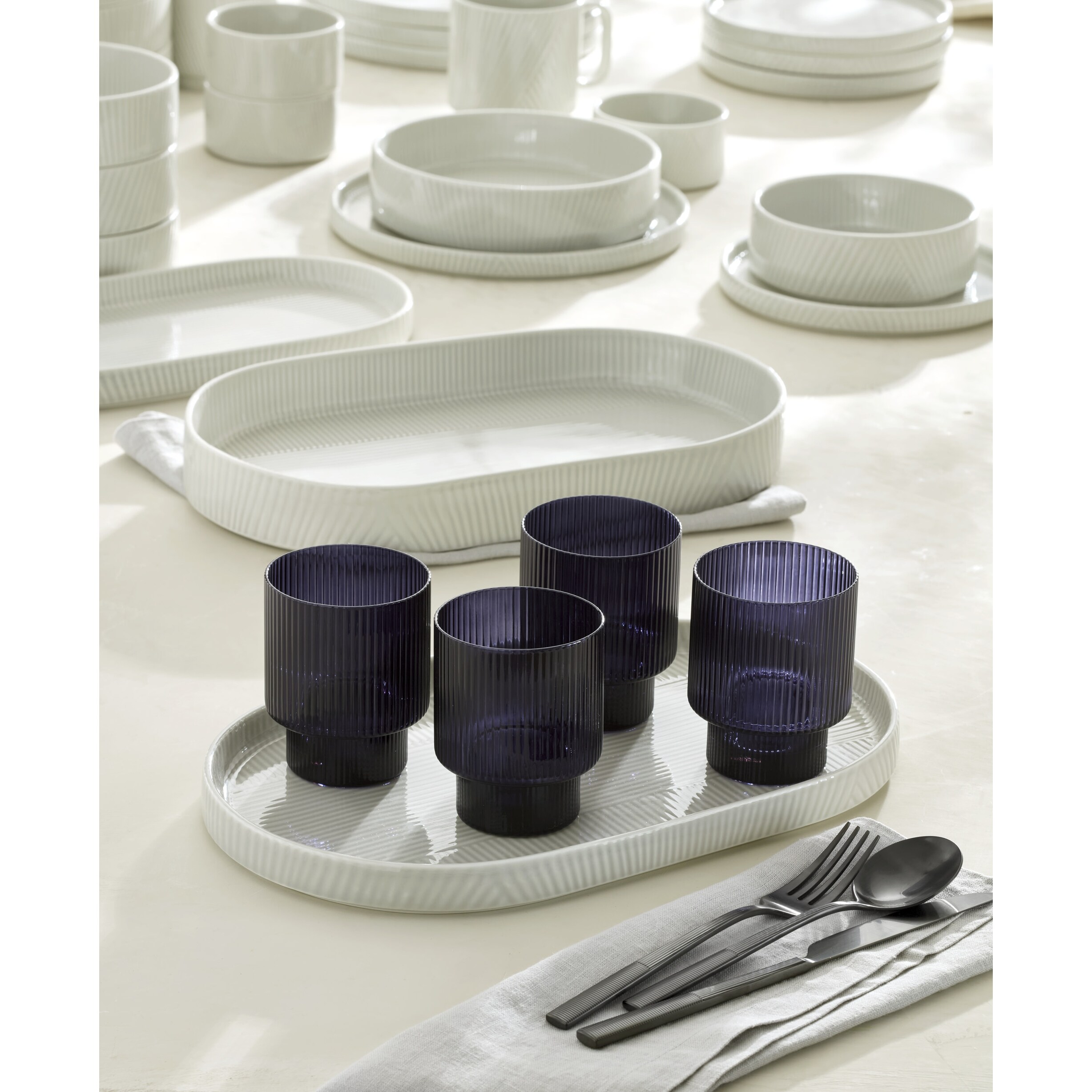 Lenox Modulus 2-Piece Serving Set, Oval Platter & Bowl - Bowl
