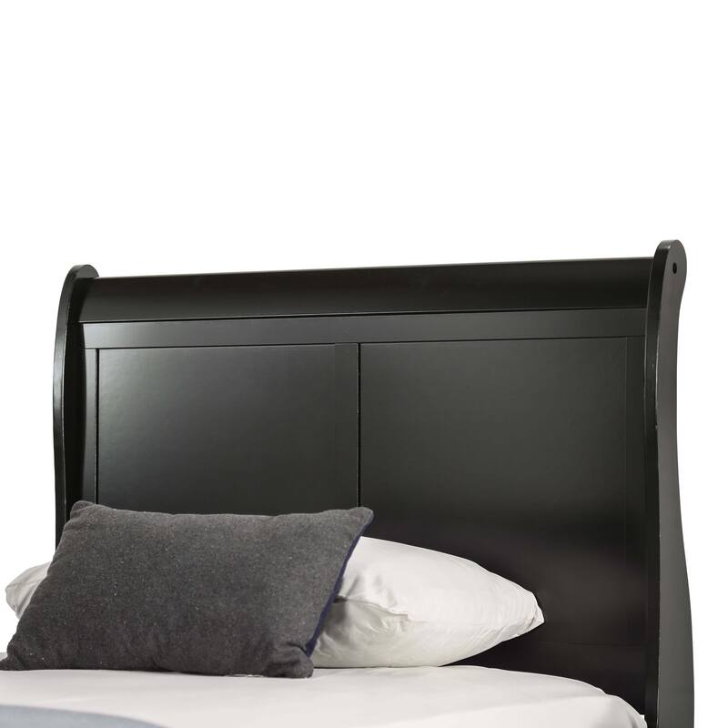 Furniture of America Mayday Modern Solid Wood 3-Piece Sleigh Bedroom Set