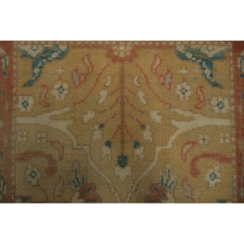 Hand Knotted Oriental 100% Wool Carpet Traditional All-Over Brown Ziegler Area Rug - 3' 1'' X 1' 11''
