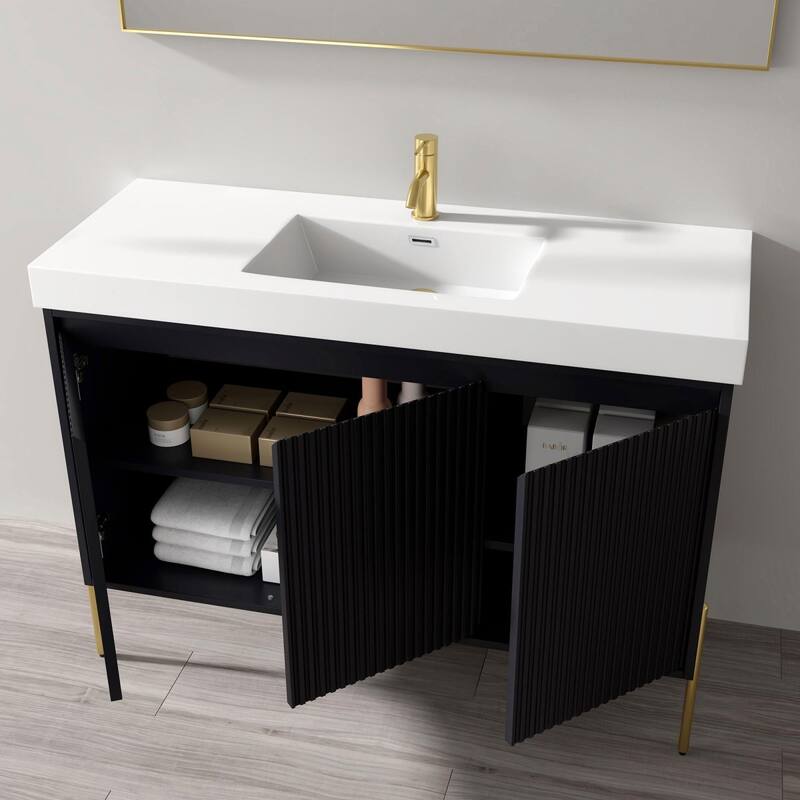 Ripple 48" Bathroom Vanity Kit (Assembly Required)