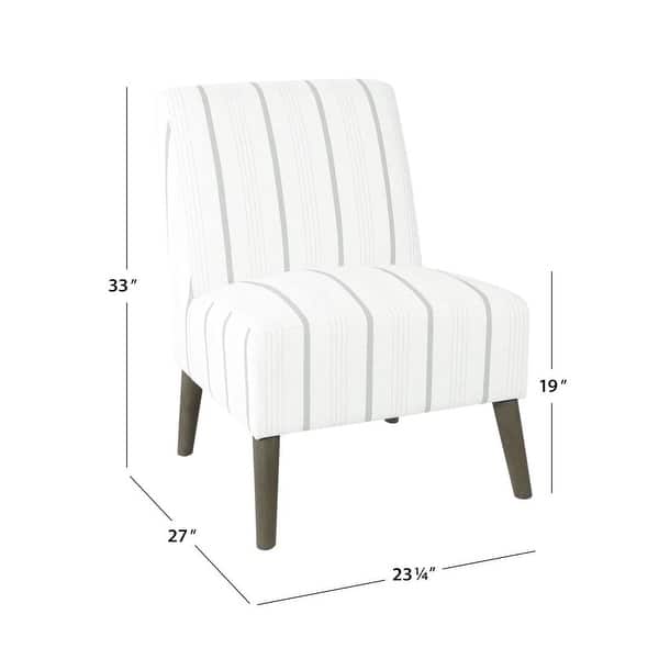 dimension image slide 3 of 11, HomePop Modern Armless Dining Accent Chair