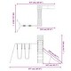 preview thumbnail 13 of 15, vidaXL Swing Set Outdoor Backyard Wooden Playground Equipment for Kids Age 3-8