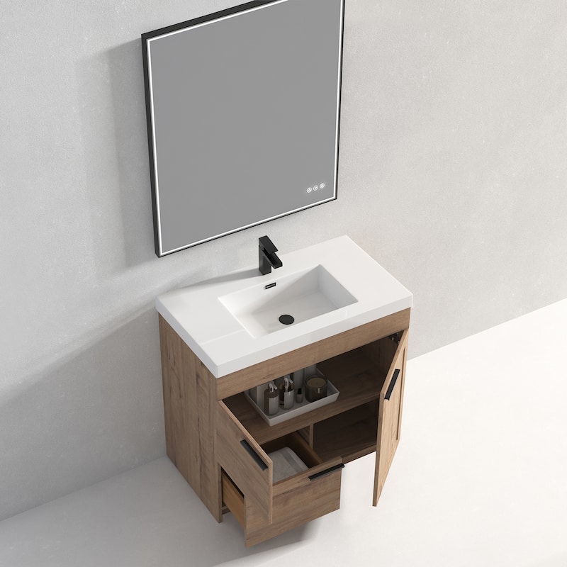 Blossom Hanover 36 Inch Bathroom Vanity with Topmount Acrylic Sink