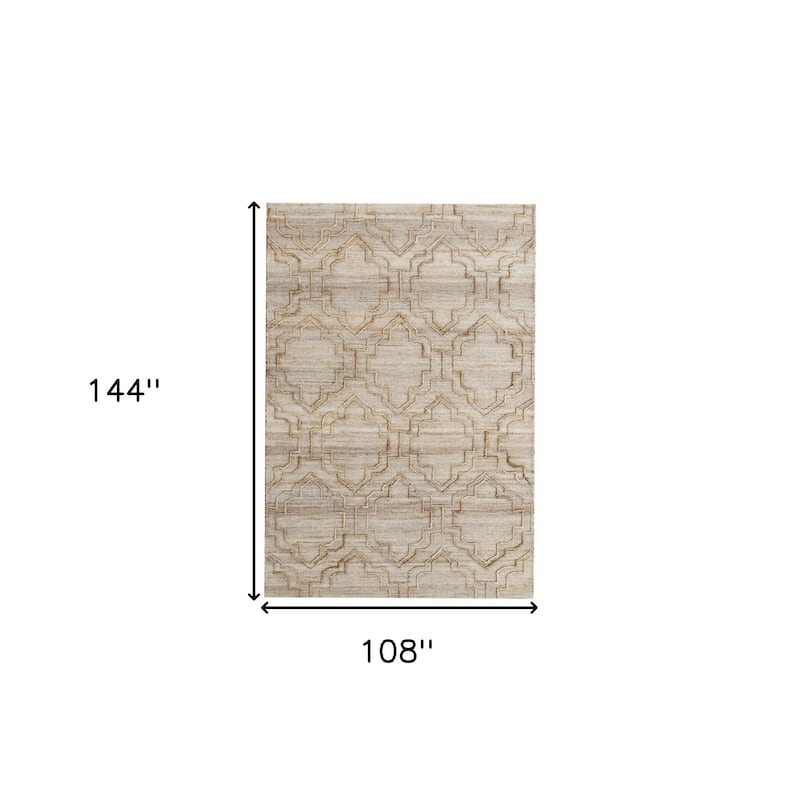 Keve Modern Non Skid Woven Area Rug By HomeRoots - 6' x 7'