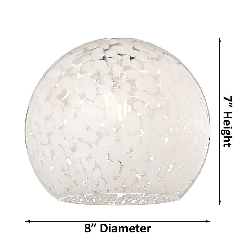 Innovations Lighting 616-1P 10 8 White Mouchette Pendant White