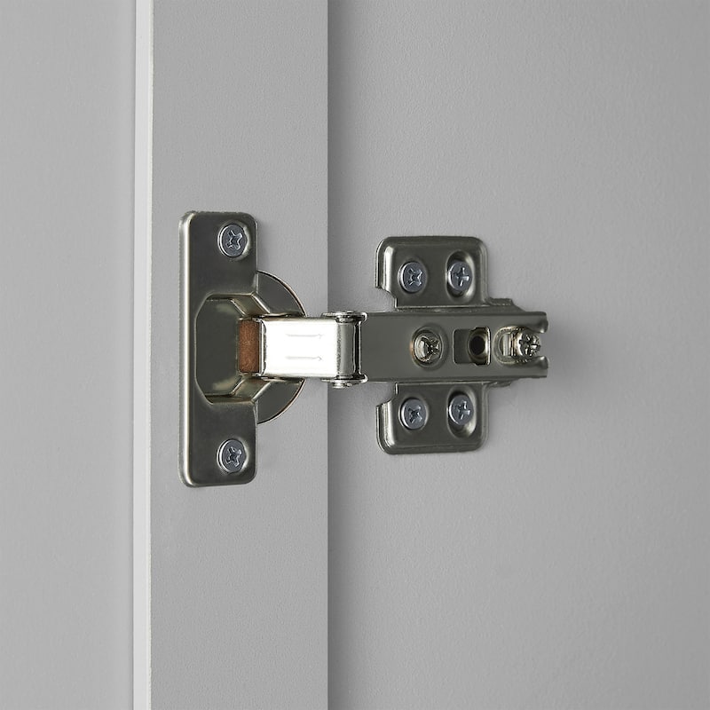 Roomfitters Storage Cabinet with Two Doors for Bathroom or Office, Adjustable Shelf and MDF Frame