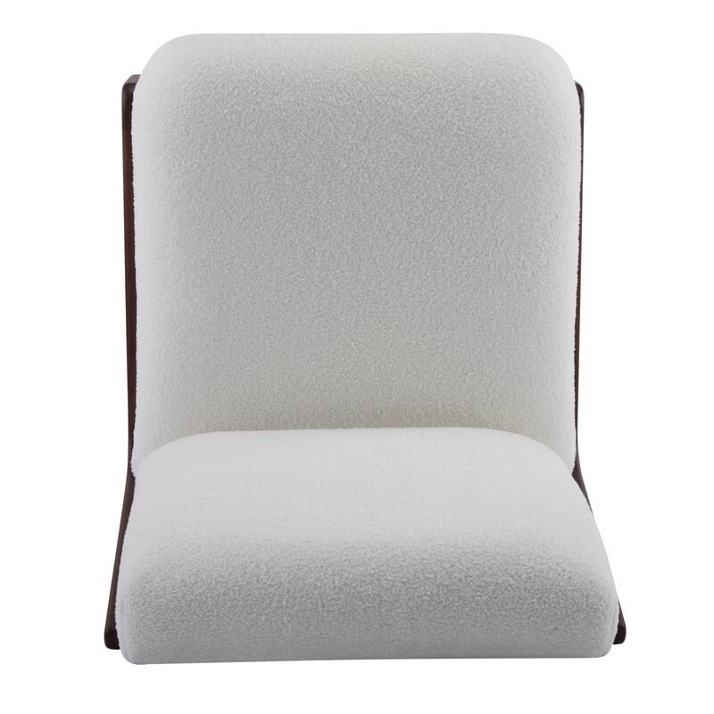 Christopher Knight Home - Modern Rubber Wood + Fabric Accent Chair