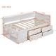 preview thumbnail 13 of 28, Twin Size Daybed with Drawers and Shelves