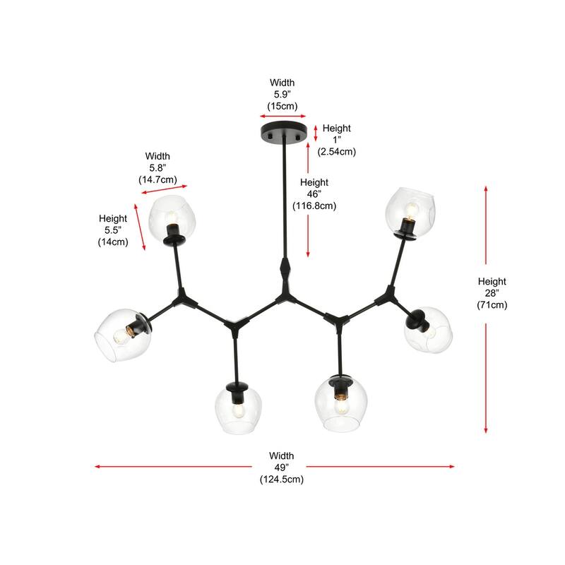 Indigo Home 49 inch Chandelier
