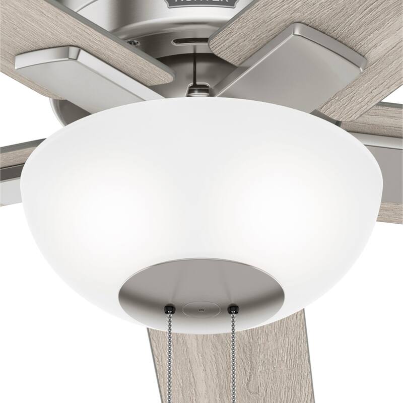 Hunter 44" Fitzgerald Low Profile Ceiling Fan with LED Light Kit and Pull Chain