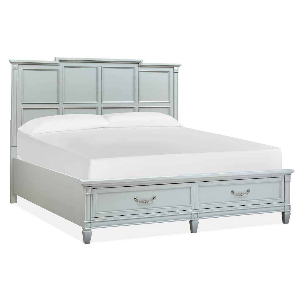 Magnussen Home Glenbrook Pebble Panel Storage Bed
