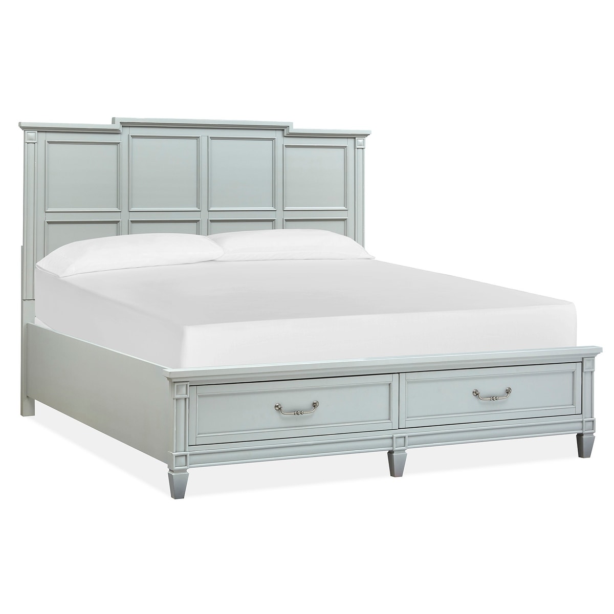 Magnussen Home Glenbrook Pebble Panel Storage Bed