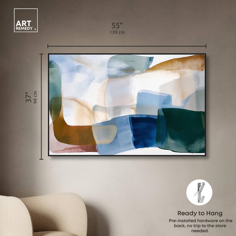 Contoured Calm I Canvas by Art Remedy