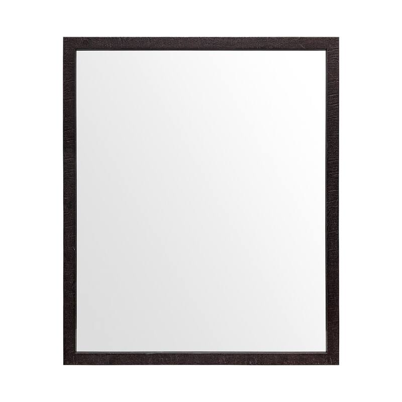 HomeRoots 26" Black Framed Bathroom Vanity Mirror - 21.50 in. x 25.50 in. x 1.75 in.