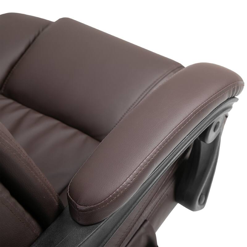 Vinsetto Office Desk Chair Recliner, Height Adjustable Movable Lumbar Support with 6-Point Vibrating Massage