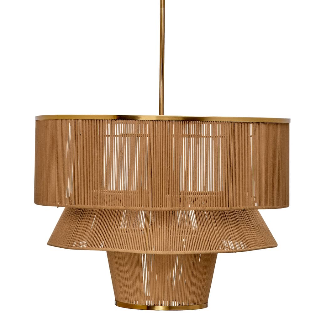 Jamie Young Dimension 1-Light Iron and Cotton Chandelier