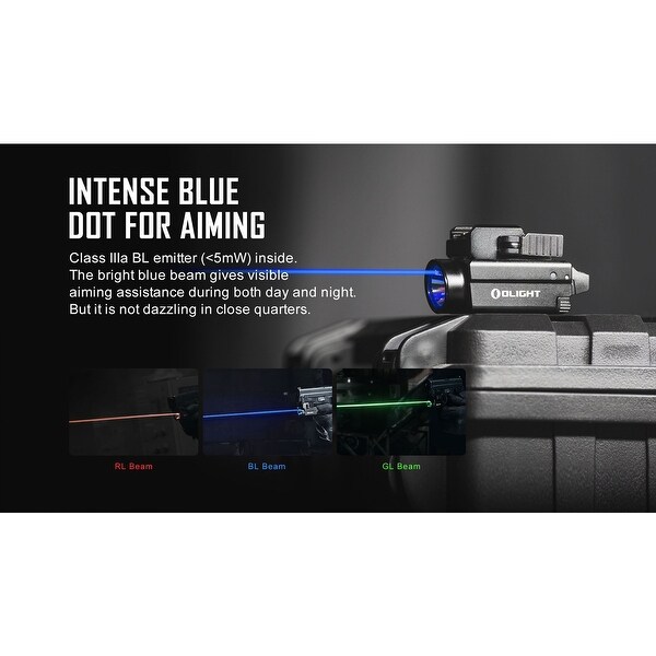 Olight Baldr S BL 800 Lumen Tactical Flashlight with Blue Laser