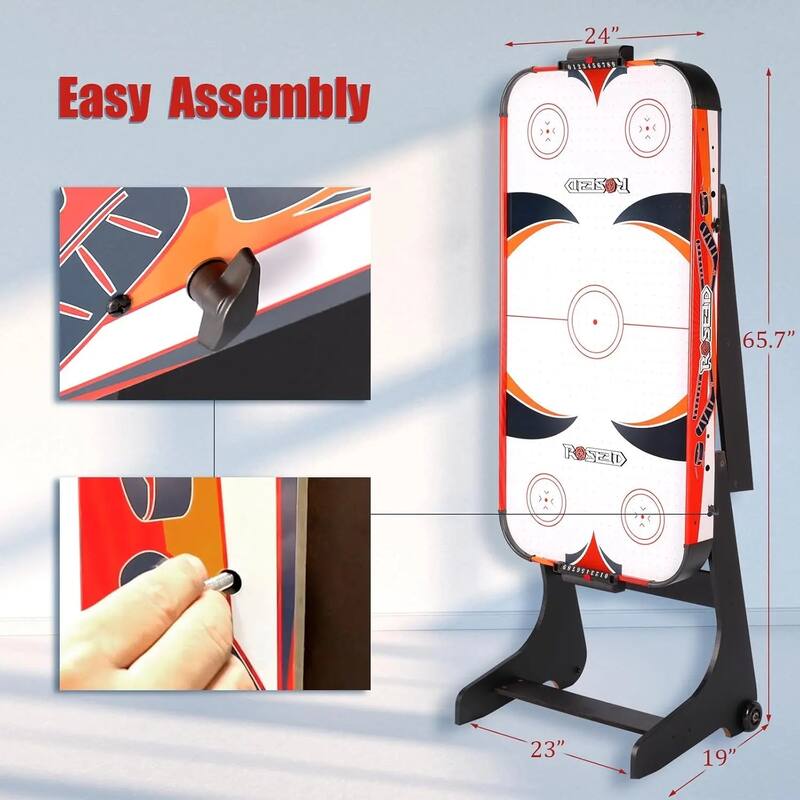 ROSEED Full Size Air Hockey Table Durable Easy to Assemble Fun