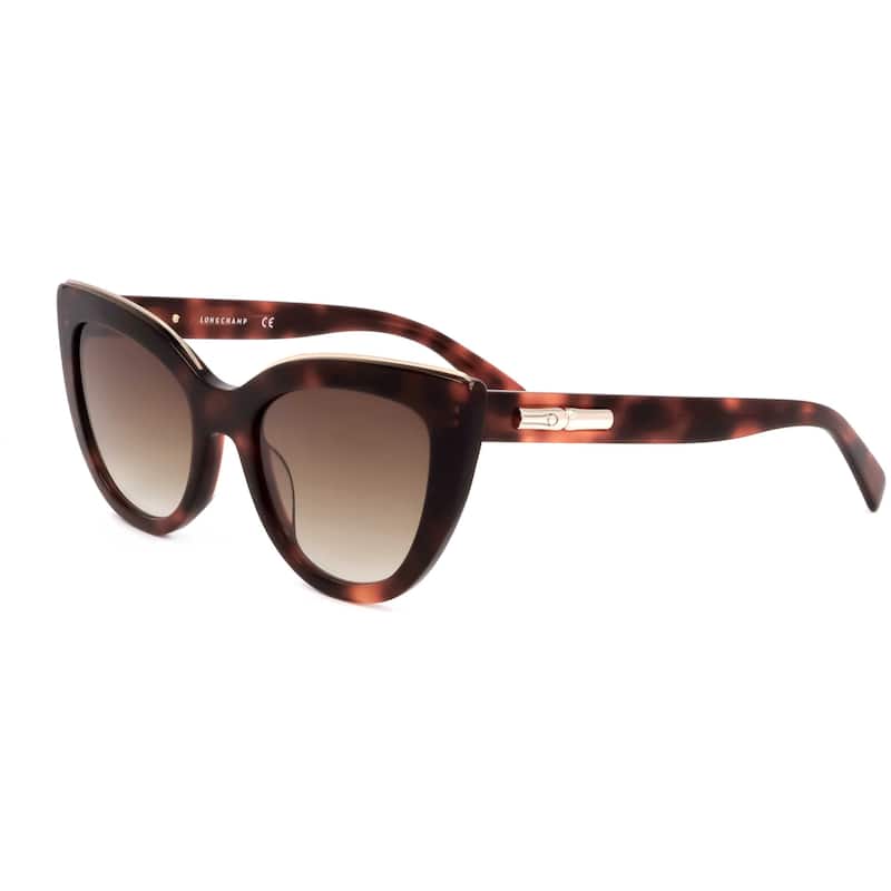 Longchamp Women's 51mm Red Havana Sunglasses LO686S-518