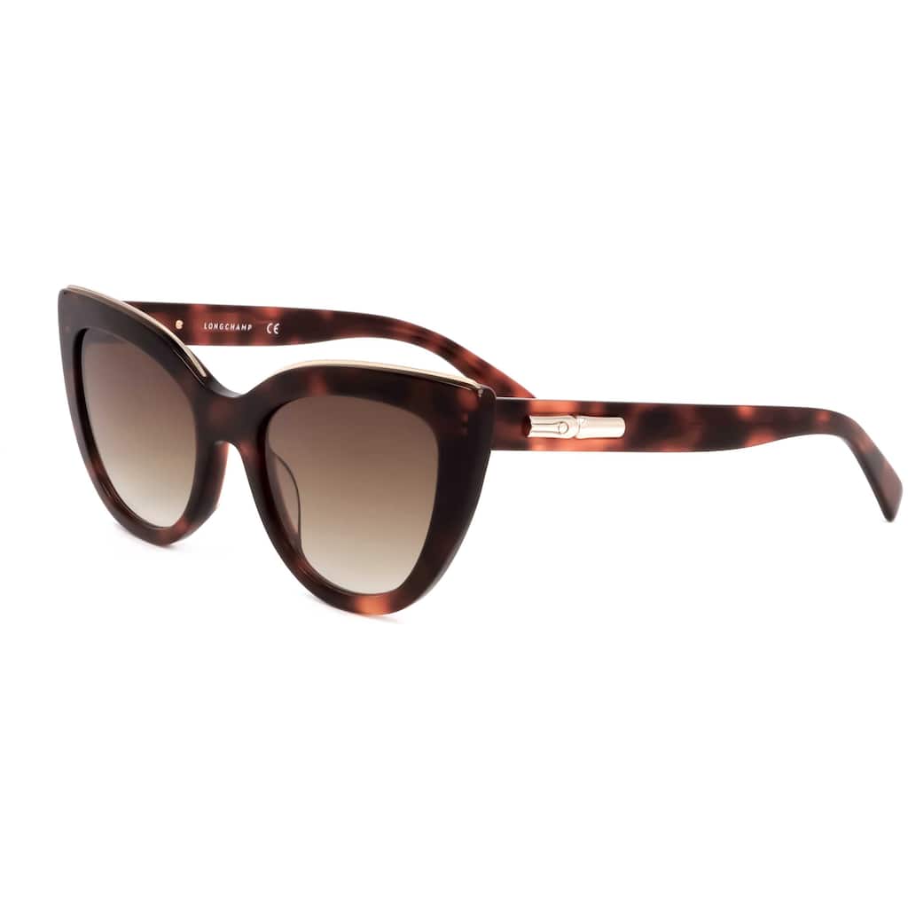 Longchamp Women's 51mm Red Havana Sunglasses LO686S-518