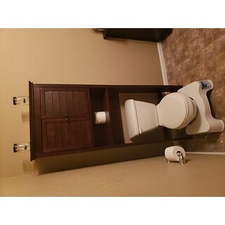 Lydia Wood Space Saver Cabinet in Espresso