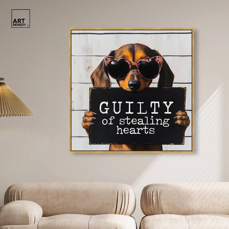 Guilty of Stealing Hearts Canvas by Art Remedy