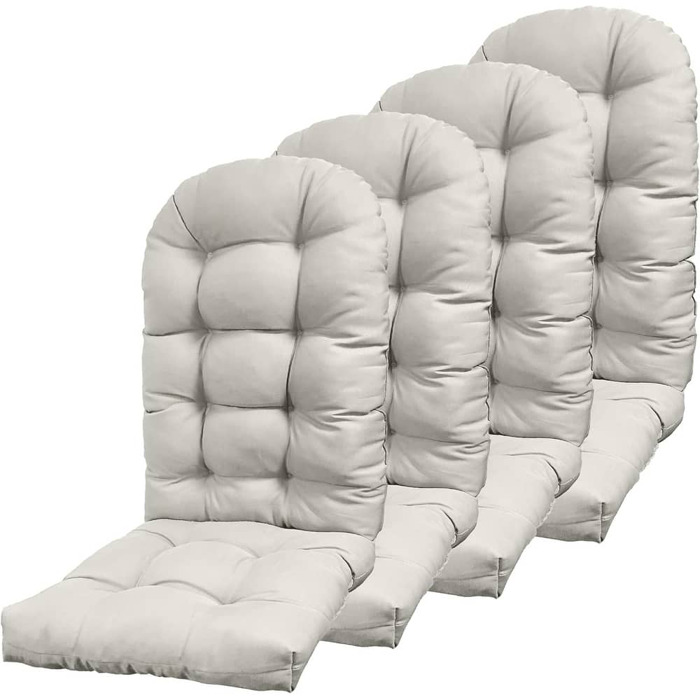 WINSOON 49x20x5 Inch Adirondack Chair Cushion Set of 4, Thickened and High Back Chair Cushion