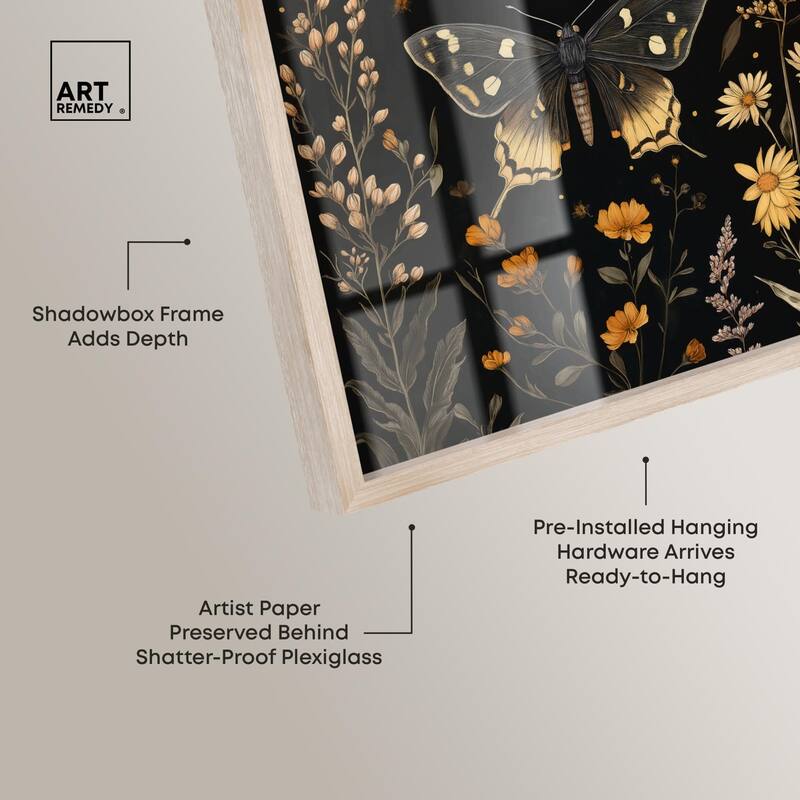 Winged Visitors II Shadowbox by Art Remedy