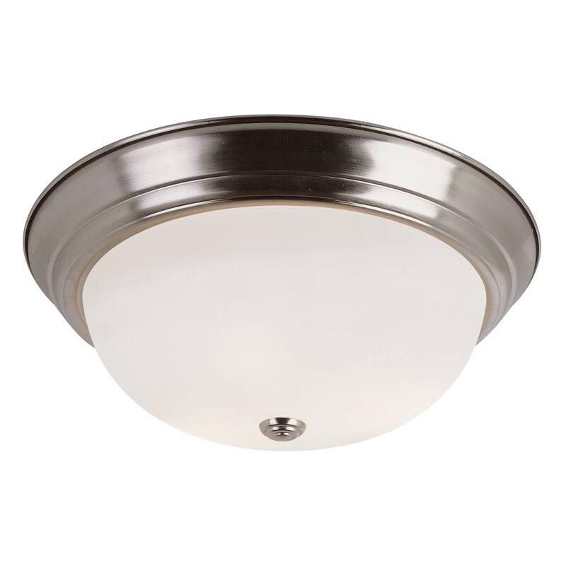 Trans Globe Lighting 3 Light 15" Flush Mount Round Ceiling Fixture - Brushed Nickel