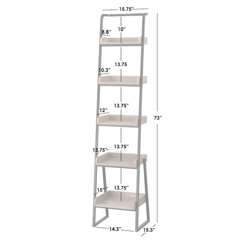 Lifestorey Estanier 5-Tier Ladder Shelf