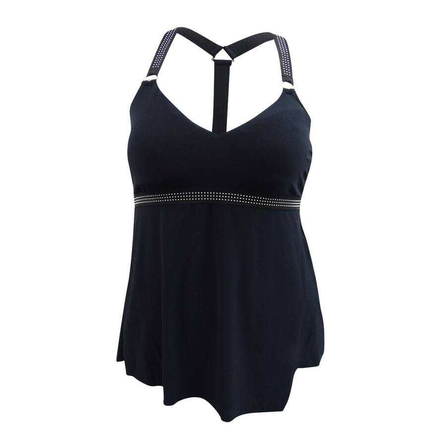 Magicsuit Women's Studded Tankini Top (12, Black)