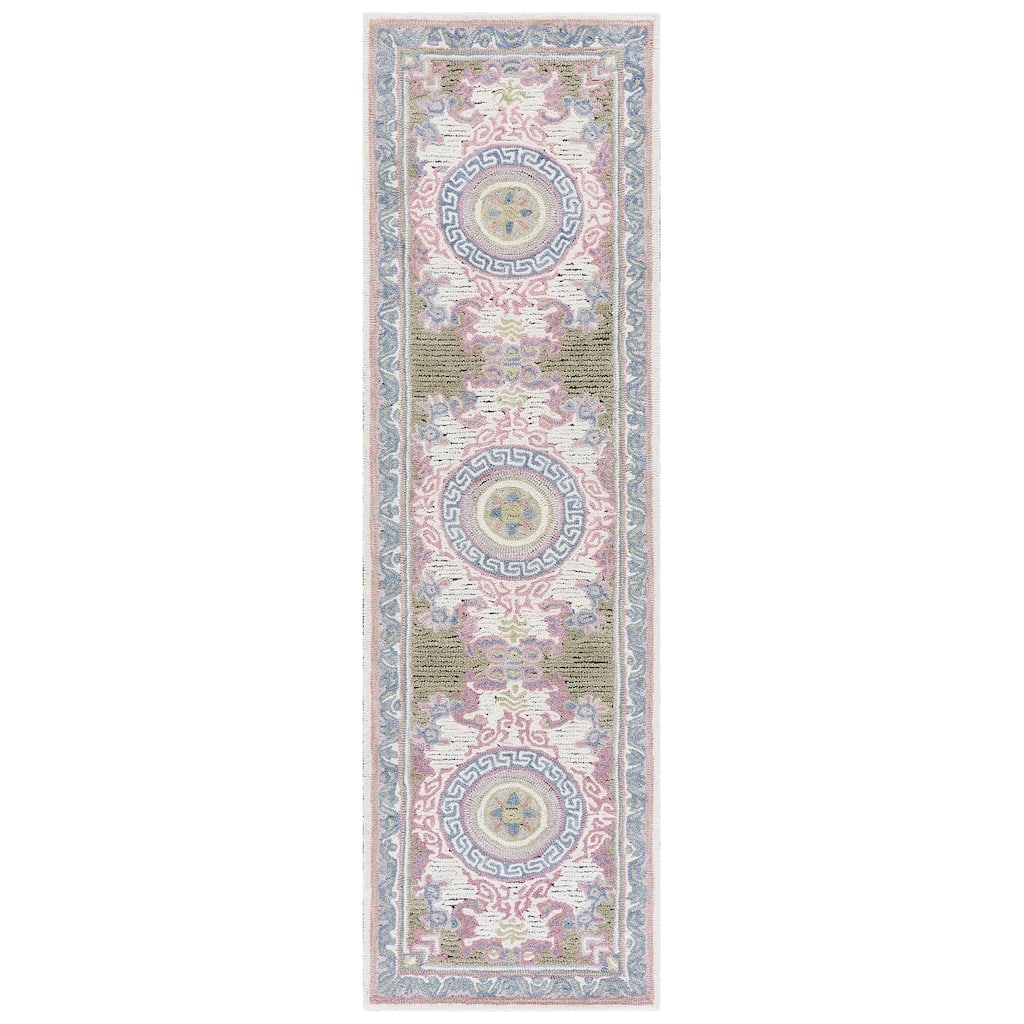 SAFAVIEH Handmade Savonnerie Etelka Traditional Wool Rug
