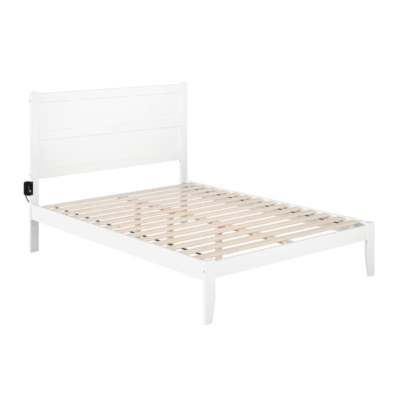 NoHo Queen Platform Bed in White