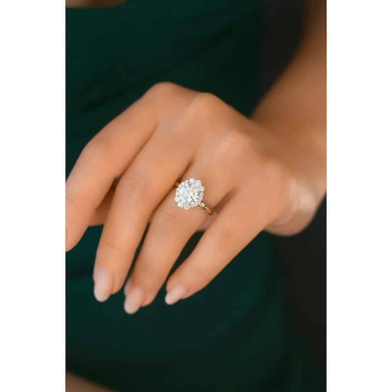 Annello by Kobelli 14k Gold Forever One Raphaela Engagement Ring (DEF/VS, DEF/VS)